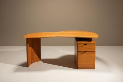  Eb nisterie Seltz Adjustable Desk in Beech Produced by Seltz France 1980s