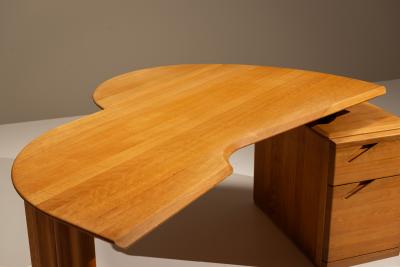  Eb nisterie Seltz Adjustable Desk in Beech Produced by Seltz France 1980s