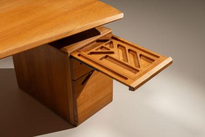  Eb nisterie Seltz Adjustable Desk in Beech Produced by Seltz France 1980s