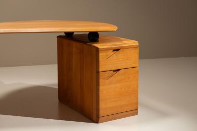  Eb nisterie Seltz Adjustable Desk in Beech Produced by Seltz France 1980s