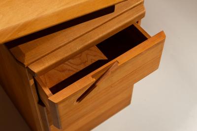  Eb nisterie Seltz Adjustable Desk in Beech Produced by Seltz France 1980s