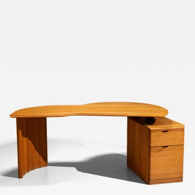  Eb nisterie Seltz Adjustable Desk in Beech Produced by Seltz France 1980s