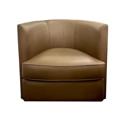  Ecart International Pair of Ecart Design Canapes W in Chocolate Leather