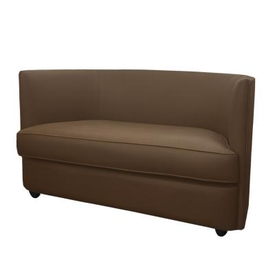  Ecart International Pair of Ecart Design Canapes W in Chocolate Leather