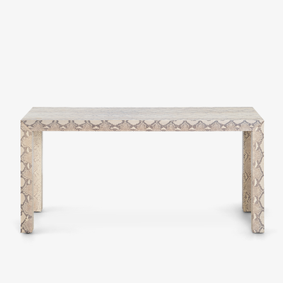  Edelman Leather Edelman Python Leather Parsons Console
