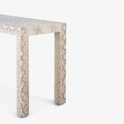  Edelman Leather Edelman Python Leather Parsons Console