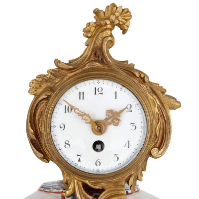  Edme Samson et Cie Antique Samson porcelain and ormolu Chinoiserie elephant clock