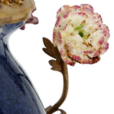  Edme Samson et Cie Meissen style porcelain and gilt bronze table fountain by Samson