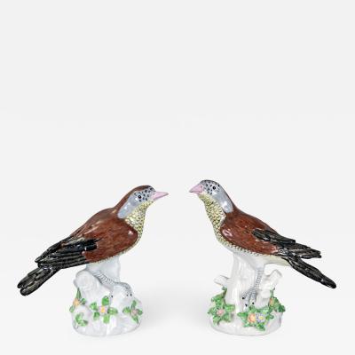  Edme Samson et Cie Porcelain Birds By Samson Pair