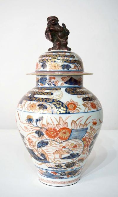 Edme Samson et Cie Samson Edo Imari Porcelain Covered Jar or Vase Paris circa 1880