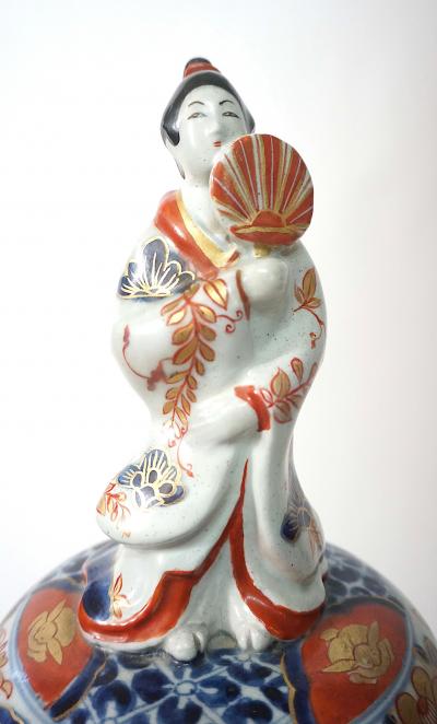  Edme Samson et Cie Samson Porcelain Imari Temple Jar on Ormolu Bronze Base circa 1850