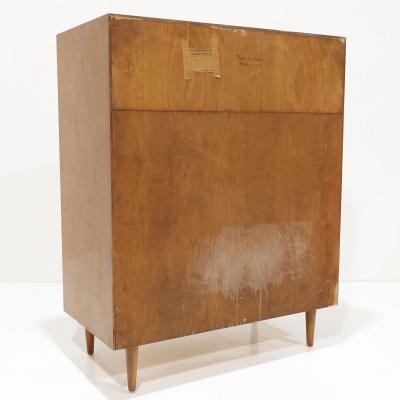  Edmond J Spence Edmond Spence Wavy Front Bachelors Chest in Maple