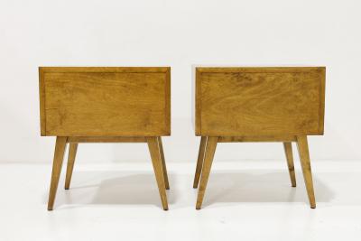  Edmond J Spence Edmond Spence Wavy Front Nightstands in Birch