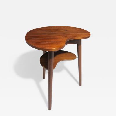  Edmund J rgensen Danish Edmund Jorgensen Teak Artist Pallet Shape Side Table 1