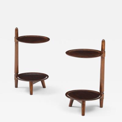  Edmund J rgensen Two Danish two tier side tables produced by Edmund J rgensen Circa 1960s