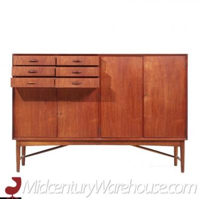  Edvard Valentinsen Edvard Valentinsen Mid Century Danish Teak Tall Credenza