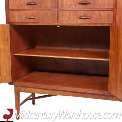  Edvard Valentinsen Edvard Valentinsen Mid Century Danish Teak Tall Credenza