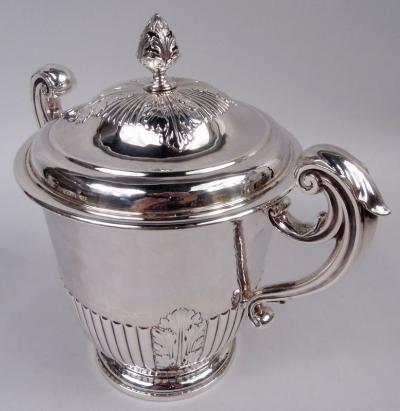 Edward Barnard Sons English Victorian Neoclassical Britannia Silver Trophy Cup 1896