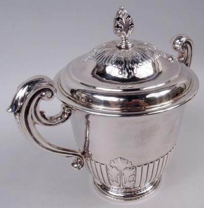  Edward Barnard Sons English Victorian Neoclassical Britannia Silver Trophy Cup 1896