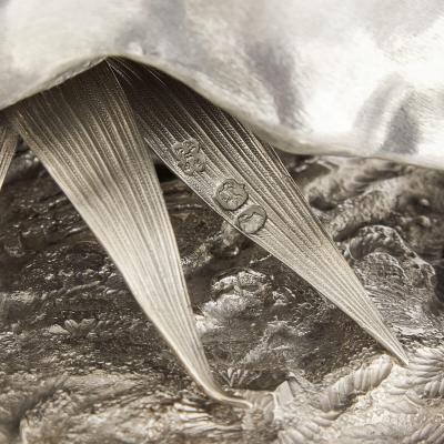  Edward Barnard Sons English silver Orientalist and equestrian centrepiece by Edward Barnard Sons