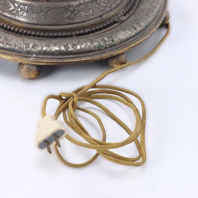  Edward F Caldwell Co Caldwell Lighting An Antique Silver and Bronze Floor Lamp by E F Caldwell early 20th C 