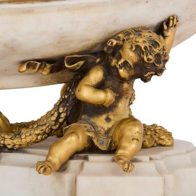  Edward F Caldwell Co Caldwell Lighting Antique marble and gilt bronze centrepiece attributed to Edward F Caldwell Co