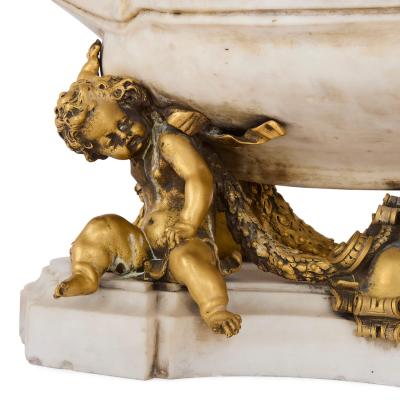  Edward F Caldwell Co Caldwell Lighting Antique marble and gilt bronze centrepiece attributed to Edward F Caldwell Co