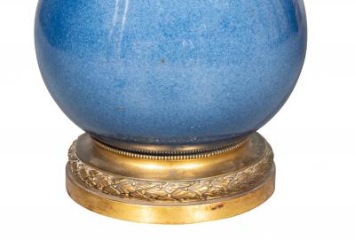  Edward F Caldwell Co Caldwell Lighting Chinese Powder Blue Porcelain Table Lamp With Caldwell Fittings