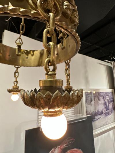  Edward F Caldwell Co Caldwell Lighting E F Caldwell Important Bronze Chandelier