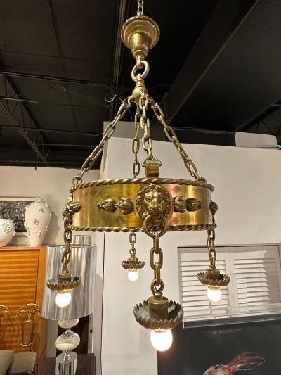  Edward F Caldwell Co Caldwell Lighting E F Caldwell Important Bronze Chandelier
