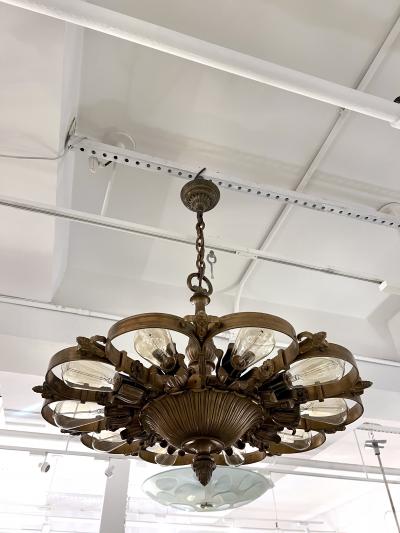  Edward F Caldwell Co Caldwell Lighting Edward F Caldwell Bronze Chandelier