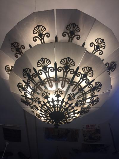  Edward F Caldwell Co Caldwell Lighting MONUMENTAL ART DECO TRIPLE TIER CHANDELIER