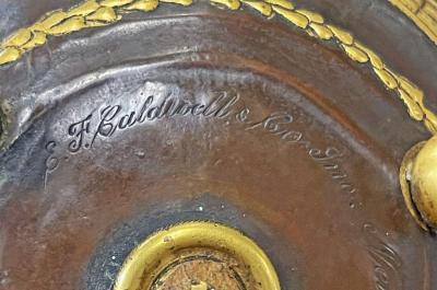 Edward F Caldwell Co Caldwell Lighting Music and Wine E F Caldwell Bronze Bowl Greek Renaissance Motifs