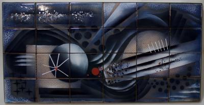  Edward Winter Enamel Wall Panel by Edward Winter Rhythm of the Spheres 