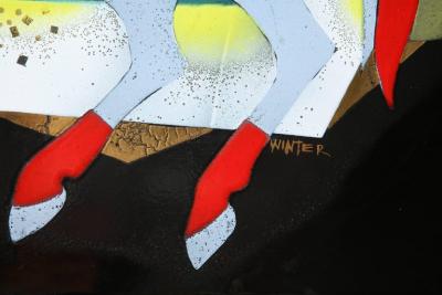  Edward Winter Enamel Wall Panel by Edward Winter made in USA