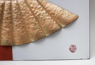  Edward Winter Enamel Wall Panel by H Edward Winter