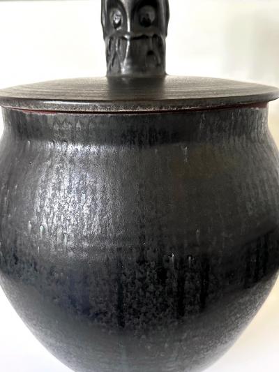  Edwin Mary Scheier Large Early Glazed and Sculpted Ceramic Vessel by Mary and Edwin Scheier