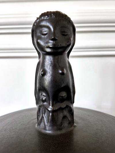  Edwin Mary Scheier Large Early Glazed and Sculpted Ceramic Vessel by Mary and Edwin Scheier