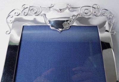  Eels Brothers Browne Antique English Edwardian Classical Sterling Silver Picture Frame 1905