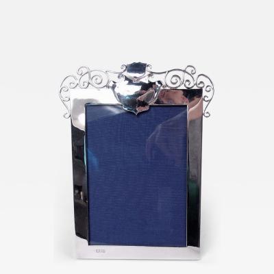  Eels Brothers Browne Antique English Edwardian Classical Sterling Silver Picture Frame 1905