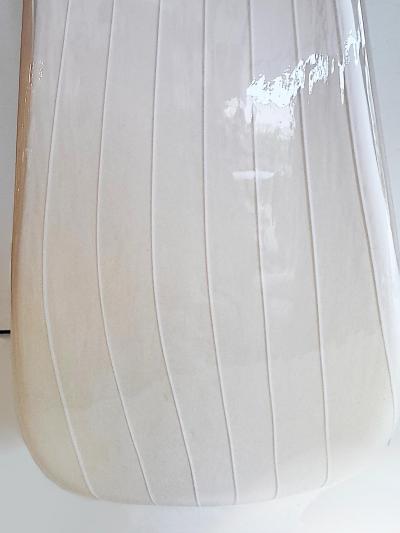  Effetre International Effetre International Vetri Murano Striped Pyramidal Table Lamp by Lino Tagliapi