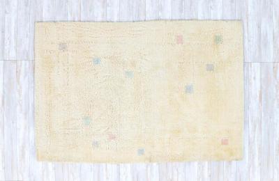  Ege Rya Danish Modern Hand Knotted Tan Wool Rug by Rya