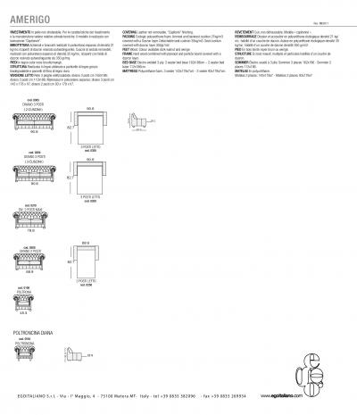  Egoitaliano Amerigo Sofa bed
