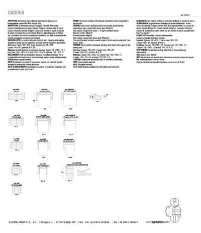  Egoitaliano Cabiria Sofa bed