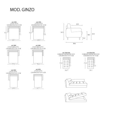  Egoitaliano Ginzo Sofa Bed