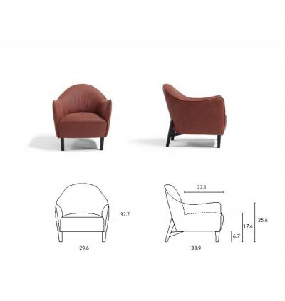  Egoitaliano Musetta Armchair