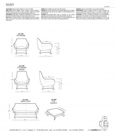  Egoitaliano Namy Bergere Armchair
