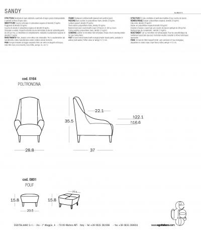  Egoitaliano Sandy Armchair