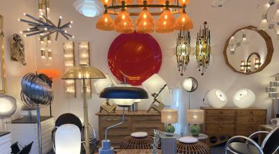  Eleanore Peduzzi Riva Space Age Pair of Vacuna Murano Glass Lamps by Artemide Italy 1968