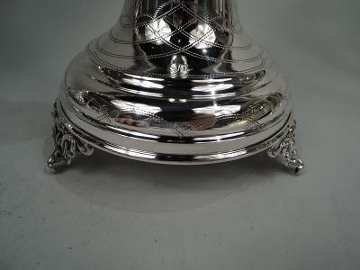  Elgin Silversmith Co Pair of Traditional Old Country Friday Night Shabbos Candlesticks